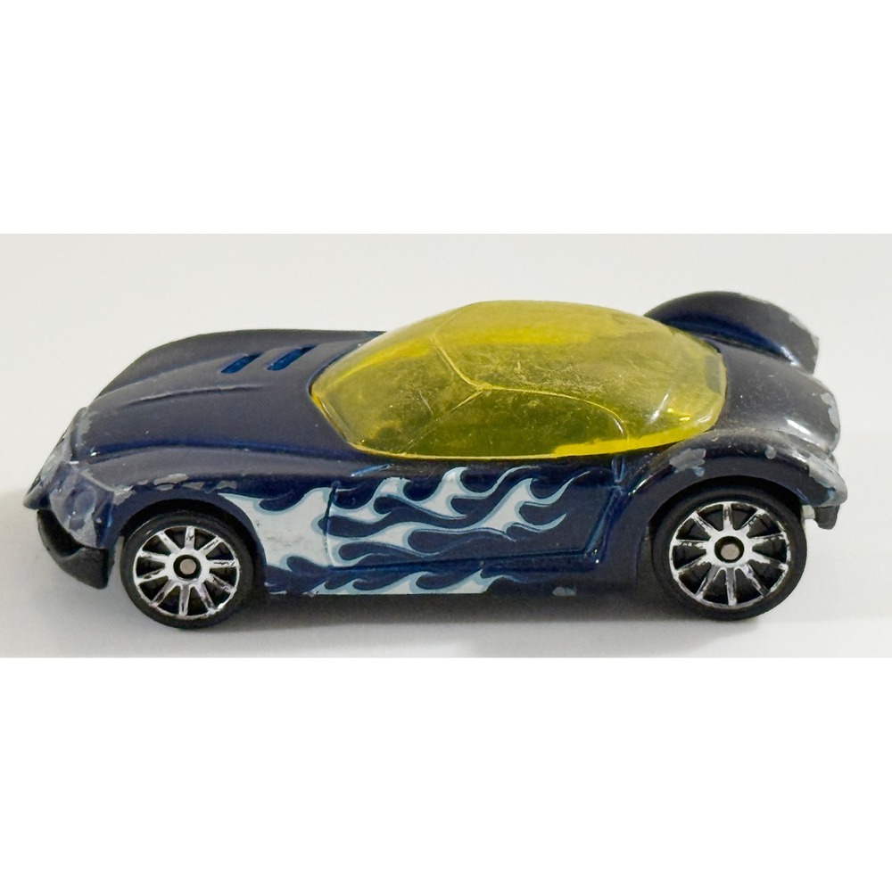 Hot Wheels Golden Arrow Kids 1:64 Blue Flame Graphics Diecast Toy Car F38